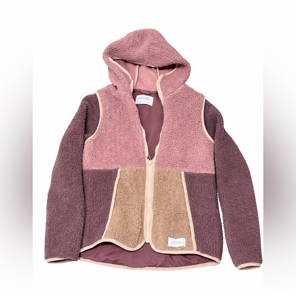 REI Plum/Pink/Tan Cozy Fleece Jacket